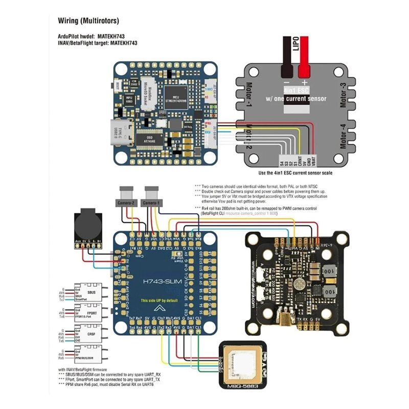 GROCE-Betaflow 7XUART Port H74 - Drone Racing Flight Controller ulasan dan harga