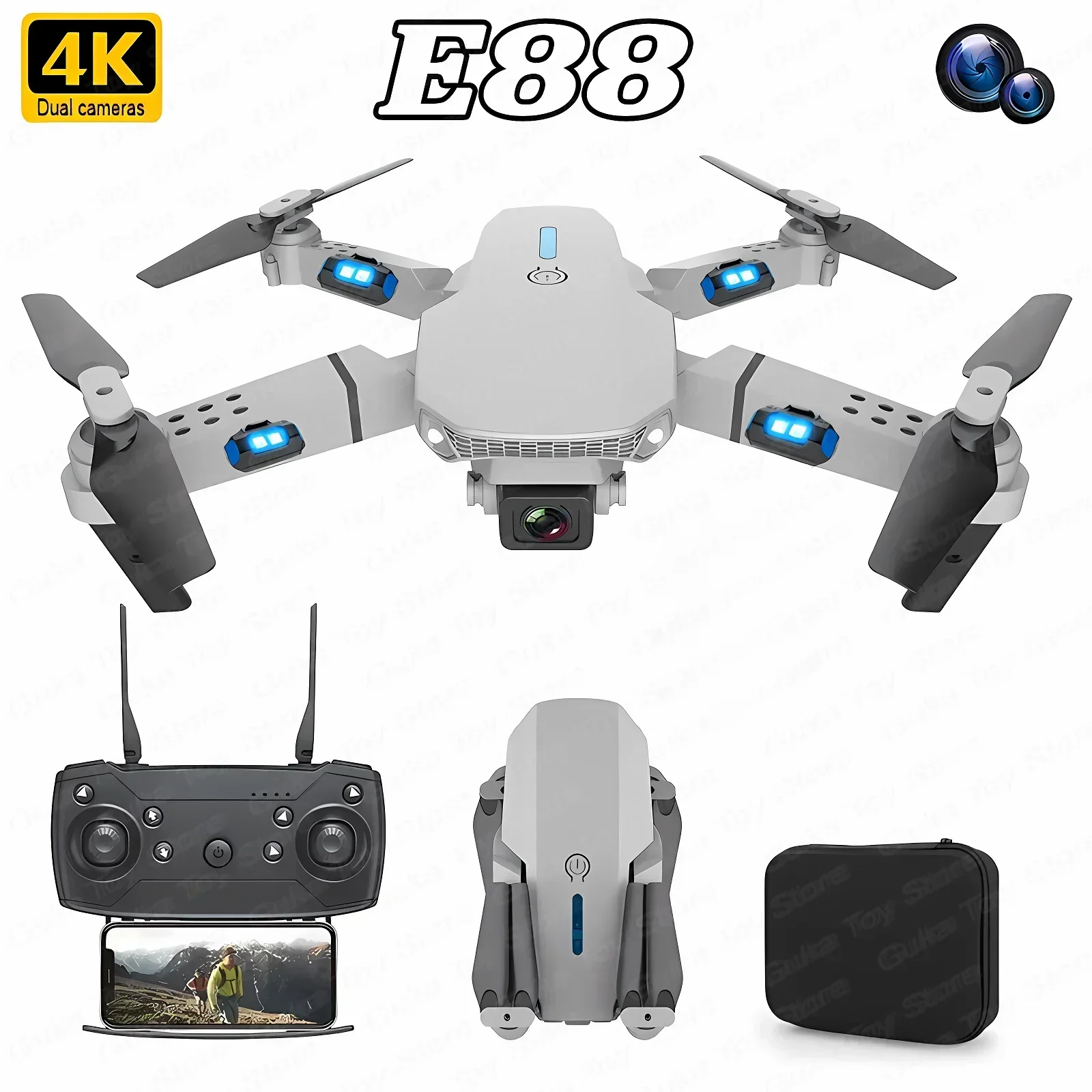 E88 Pro Drone FPV kamera sudut - Drone Racing Camera ulasan dan harga